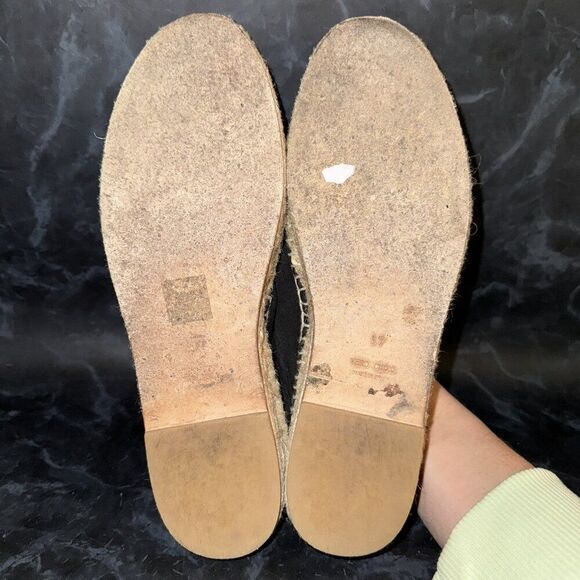 Alexander Wang Espadrille Loafers Devon Zip Black Suede Sneakers Women’s Size 7 - Picture 7 of 8